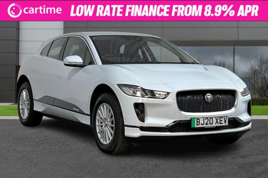 A 2020 JAGUAR I-PACE S 5d 395 BHP Park Pack, Meridian Audio, 10in Touch Pro, Satellite Navigation, Bluetooth Fuji White, Meridian Audio, Leather