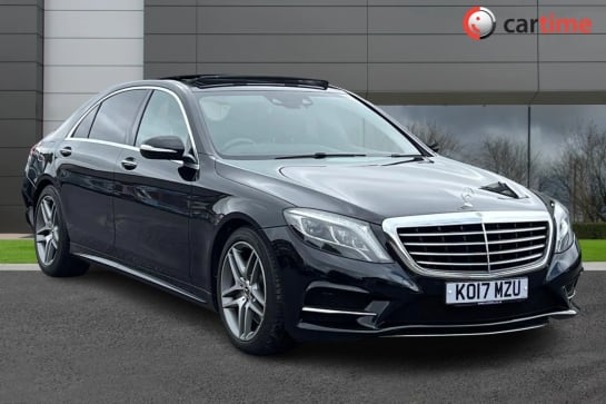 A 2017 MERCEDES-BENZ S CLASS 3.0 S 350 D L AMG LINE 4d 255 BHP 12in Sat Nav, 12in Digital Cluster, Reverse Camera / Sensors, Heated Leather, DAB / Bluetooth Obsidian Black, 19in A