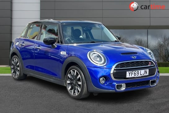A 2019 MINI HATCH COOPER S EXCLUSIVE 2.0 5d 190 BHP 6.5inch Display, Leather Seats, DAB / Bluetooth, 17in Alloys, Rear Park Sensors Starlight Blue, 17-Inch Alloys