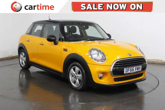 A 2016 MINI HATCH COOPER 1.5 COOPER 5d 134 BHP Half Leather, DAB / Bluetooth, Air Conditioning, 15in Alloys, Keyless Start, Half Leather Volcanic Orange, Half Leather