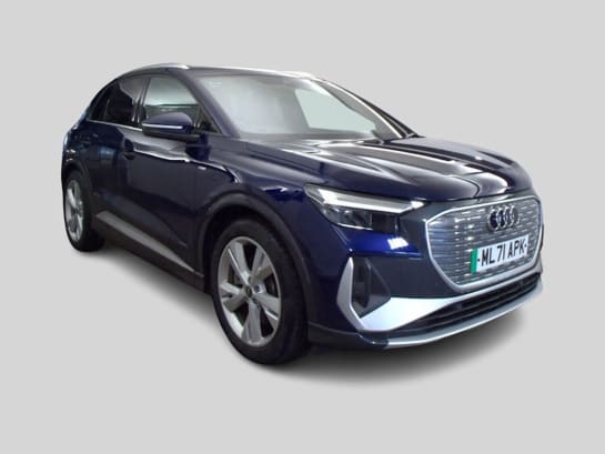 A 2021 AUDI Q4 E-TRON S LINE 5d 202 BHP 10.25in Multimedia Display, 12.3in Virtual Cockpit Display, Satellite Navigation System, Apple CarPlay / Android Auto, Front / Rear