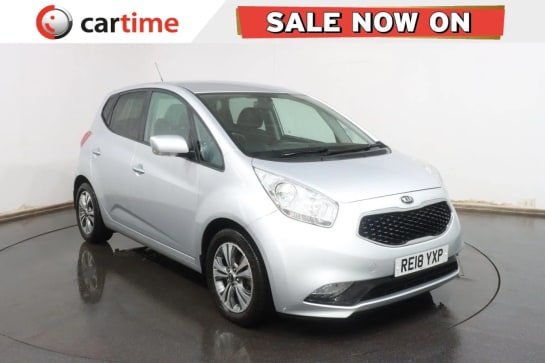 A 2018 KIA VENGA 1.6 3 ISG 5d 123 BHP 7in Sat Nav, Reversing Camera, Heated Leather, 16in Alloy Wheels, Cruise Control Silver Frost, 16in Alloys