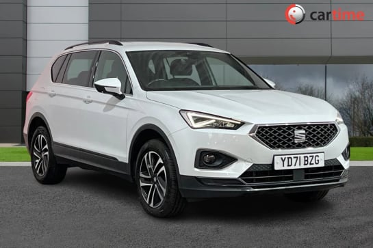 A 2021 SEAT TARRACO 1.5 TSI EVO SE TECHNOLOGY DSG 5d 148 BHP Android Auto/Apple CarPlay, Seven Seats, Privacy Glass, LED Headlights, Park Assist Oryx White, 18-Inch Alloy