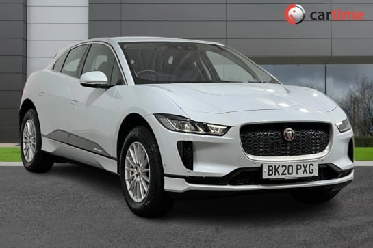 A 2020 JAGUAR I-PACE S 5d 395 BHP Rear Camera, Heated Steering Wheel, 10-Inch Touch Pro Media, Meridian Sound System, Sat Nav Fuji White, 18-Inch Alloy Wheels