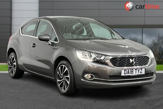 A 2018 DS DS 4 1.6 BLUEHDI ELEGANCE S/S 5d 120 BHP Tinted Windows, Panoramic Windscreen, CD Player, DAB Digital Radio, Cruise Control Grey, 17-Inch Alloy Wheels