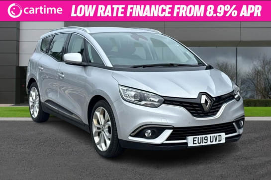 A 2019 RENAULT GRAND SCENIC 1.3 ICONIC TCE EDC 5d 139 BHP 7-Inch Touchscreen, Parking Sensors, Cruise Control, Satellite Navigation, Bluetooth Mercury, 20-Inch Alloy Wheels