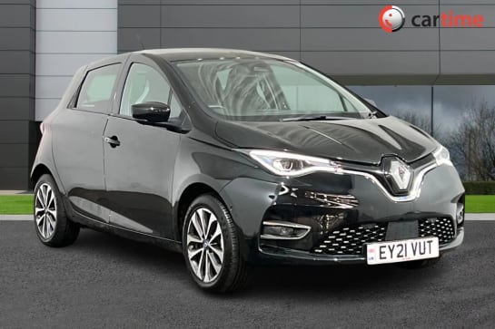 A 2021 RENAULT ZOE I GT LINE 5d 135 BHP Media Display, Apple CarPlay / Android Auto, Reverse Camera, 16in Alloys, Cruise Control Diamond Black, 16-Inch Alloy Wheels