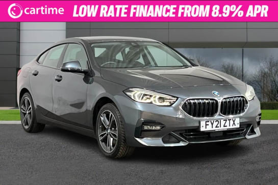 A 2021 BMW 2 SERIES GRAN COUPE 1.5 218I SPORT GRAN COUPE 4d 135 BHP Satellite Navigation, Cruise Control, LED Headlights, DAB Digital Radio, Bluetooth Mineral Grey, 17-Inch Alloy Wh