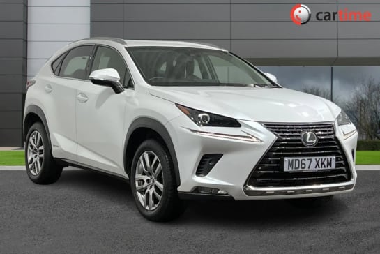 A 2017 LEXUS NX 2.5 300H LUXURY 5d 195 BHP Heated Front Seats, Satellite Navigation, Privacy Glass, Bluetooth / DAB Radio, 8-Inch Display Sonic White, 18-Inch Alloy W