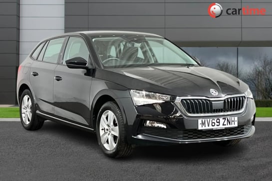 A 2019 SKODA SCALA 1.0 SE TSI 5d 114 BHP Cruise Control, Bluetooth, 8-Inch Touchscreen, Android Auto/Apple CarPlay, DAB Radio Black Magic, 16-Inch Alloy Wheels