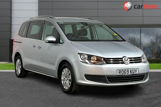 A 2019 VOLKSWAGEN SHARAN 2.0 SE NAVIGATION TDI DSG 5d 148 BHP Adaptive Cruise Control, 7 Seats, Parking Sensors, Touchscreen Media, Sliding Rear Door Reflex Silver, 16-Inch Al