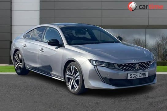 A 2021 PEUGEOT 508 2.0 BLUEHDI S/S GT LINE 5d 161 BHP Reverse Camera, 10-Inch Touchscreen, DAB Digital Radio, Tinted Windows, Satellite Navigation Nimbus Grey, 19-Inch A