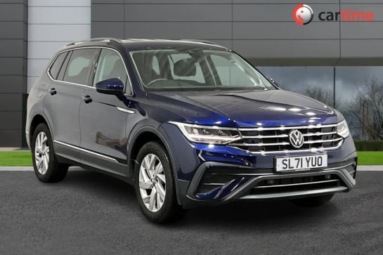 A 2021 VOLKSWAGEN TIGUAN ALLSPACE 1.5 LIFE TSI DSG 5d 148 BHP Parking Sensors Front / Rear, Digital Cockpit, App-Connect, Electric Boot Lid, DAB Radio Atlantic Blue, 18-Inch Alloy Whee