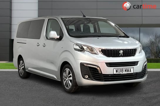 A 2018 PEUGEOT TRAVELLER 2.0 BLUE HDI ALLURE LONG 5d 150 BHP Eight Seater, Tinted Rear Windows, Peugeot Connect Navigation, 7-Inch Touchscreen, HiFi Pack Aluminium, 17-Inch Al