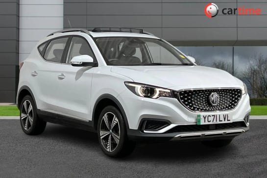 A 2021 MG MG ZS EXCLUSIVE 5d 141 BHP Heated Seats, Rear View Camera, 8-Inch Touchscreen, Adaptive Cruise Control, Blind Spot Monitoring Arctic White, 17-Inch Alloy Wh