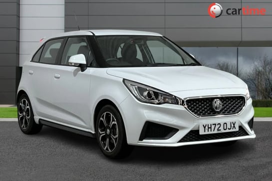 A 2022 MG 3 1.5 EXCITE VTI-TECH 5d 105 BHP 8in Touchscreen, Apple CarPlay, Air Conditioning, Rear Parking Sensors, 16in Alloys Arctic White, 16-Inch Alloy Wheels