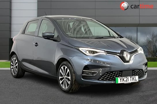 A 2021 RENAULT ZOE GT LINE 5d 135 BHP Rear View Camera, Blind Spot Warning, 9.3-Inch Navigation Display, Cruise Control, Auto High Beam Diamond Black, 16-Inch Alloy Whee