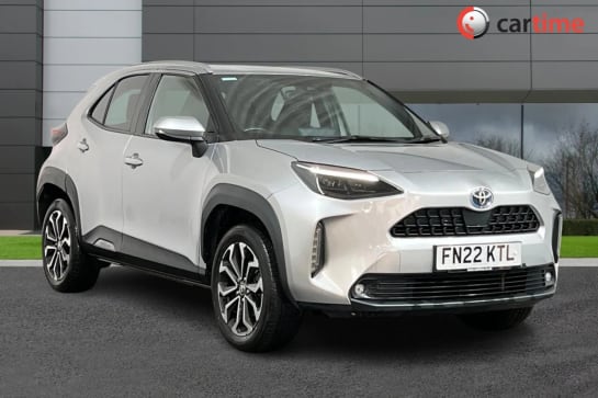 A 2022 TOYOTA YARIS CROSS 1.5 DESIGN FHEV 5d 115 BHP Reverse Camera, DAB Digital Radio/Bluetooth, Smartphone Integration, Adaptive Cruise Control, 8-Inch Media Display Silver,