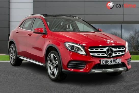 A 2019 MERCEDES-BENZ GLA CLASS 1.6 GLA 200 AMG LINE PREMIUM PLUS 5d 154 BHP Reverse Camera, Heated Seats, 8-Inch Media Display, Powered Tailgate, LED Headlights Jupiter Red, 19-Inch