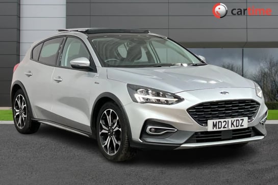 A 2021 FORD FOCUS ACTIVE 1.5 X ECOBLUE 5d 119 BHP Wireless Mobile Charging, Heated Windscreen, Heated Front Seats, Privacy Glass, Satellite Navigation Moondust Silver, 18-Inch