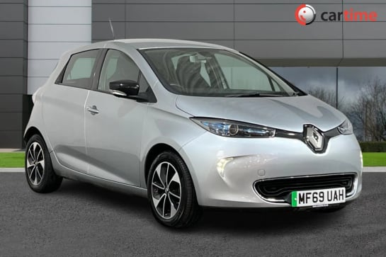 A 2019 RENAULT ZOE I DYNAMIQUE NAV QUICK CHARGE 5d 88 BHP 7in Touchscreen, Satellite Navigation, USB, Bluetooth, 16in Alloy Wheels Highland Grey, 16-Inch Alloys