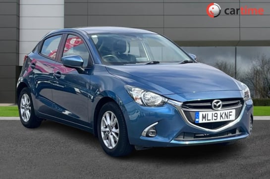 A 2019 MAZDA MAZDA2 1.5 SE-L NAV PLUS 5d 89 BHP Rear Parking Sensors, Satellite Navigation, AM-FM DAB Radio, Cruise Control, Lane Departure Warning Deep Crystal Blue, 15-