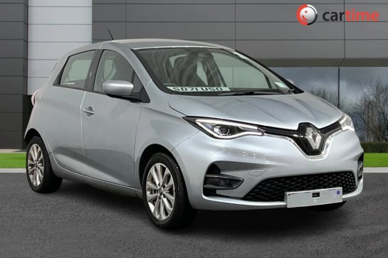 A 2021 RENAULT ZOE ICONIC 5d 108 BHP 7in Satellite Navigation System, Rear Parking Sensors, DAB / Bluetooth / USB, Keyless Entry / Start, Lane Keep Assistance, Cruise Co