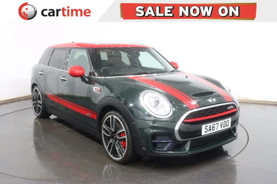 A 2017 MINI CLUBMAN 2.0 JOHN COOPER WORKS ALL4 5d 228 BHP Â£10,370 Upgraded Extras, CHILI Pack, Media Pack XL, 19in Alloys, Reverse Camera / Sensors Rebel Green, Red Roof,