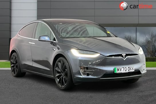 A 2020 TESLA MODEL X LONG RANGE AWD 5d 470 BHP Touchscreen, Reversing Camera, Satellite Navigation, Cruise Control, Bluetooth Midnight Silver, 20in Alloy Wheels