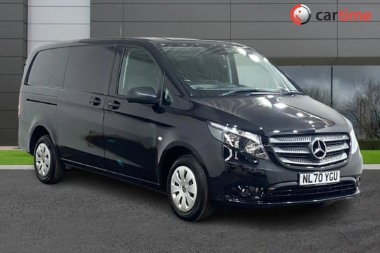 A 2020 MERCEDES-BENZ VITO 1.8 110 PROGRESSIVE L2 101 BHP Touchscreen, Air Conditioning, Reverse Camera, Active Brake ASSIST, 16in Steel Wheels Obsidian Black, 16in Steel Wheels