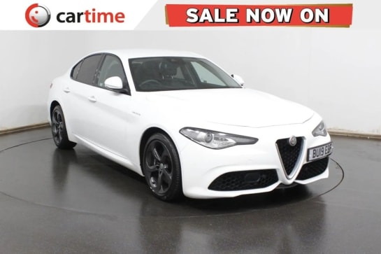 A 2019 ALFA ROMEO GIULIA 2.0 TB VELOCE 4d 277 BHP 8.8in Sat Nav, Apple CarPlay / Android Auto, Front / Rear Parking Sensors, Heated Leather, 19in Alloys Cruise, Climate