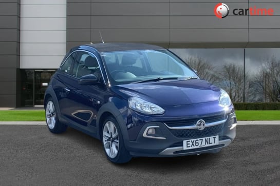 A 2017 VAUXHALL ADAM 1.0 ROCKS AIR START/STOP 3d 113 BHP DAB Radio, Bluetooth, Electric Opening Roof, Cruise Control, Electric Mirrors Pump Up The Blue, 17-Inch Alloys