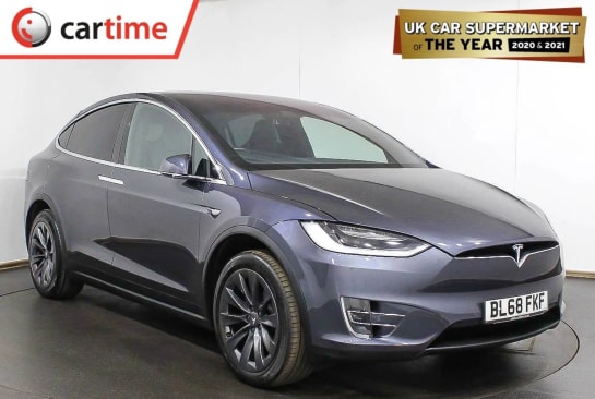 A 2018 TESLA MODEL X 0.0 75D 5d 328 BHP Â£8,250 Upgraded Extras - Black Metallic, Enhanced Autopilot / 20in Sonic Alloys, 17-inch Touchscreen Display, Glass Panoramic Roof,