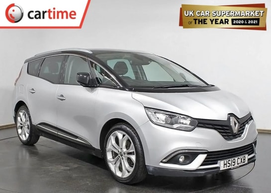 A 2019 RENAULT GRAND SCENIC 1.3 ICONIC TCE 5d 138 BHP Â£1,760 Upgraded Extras, Glass Panoramic Roof / Black Roof, 7in Satellite Navigation System, Front / Rear Parking Sensors, DA