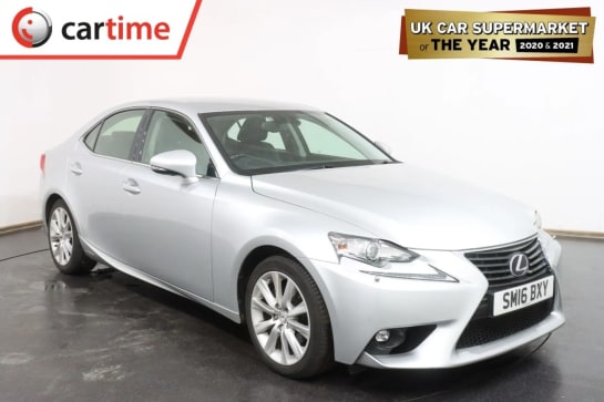 A 2016 LEXUS IS 2.5 300H EXECUTIVE EDITION 4d 179 BHP 8in Satellite Navigation, Front / Rear Parking Sensors, Heated Leather Interior, DAB / Bluetooth / USB, 17in All