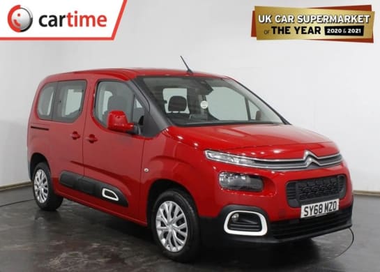 A 2018 CITROEN BERLINGO 1.5 BLUEHDI FEEL M 5d 101 BHP 8in Colour Touchscreen, Apple CarPlay, Android Auto, MirrorLink, DAB / Bluetooth / USB, Cruise Control, Air Conditioning