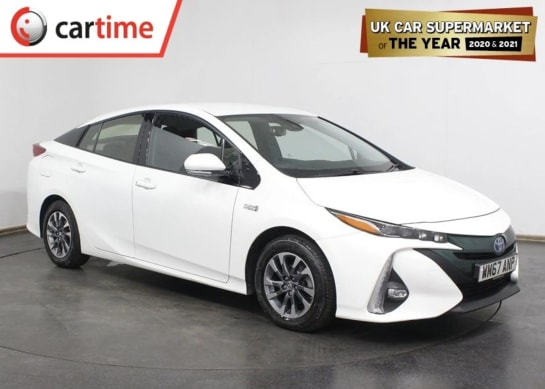 A 2018 TOYOTA PRIUS 1.8 PHEV BUSINESS EDITION PLUS 5d 121 BHP 7in Satellite Navigation Touchscreen, Reverse Parking Camera, DAB / Bluetooth / USB / AUX, Dual-Zone Climate