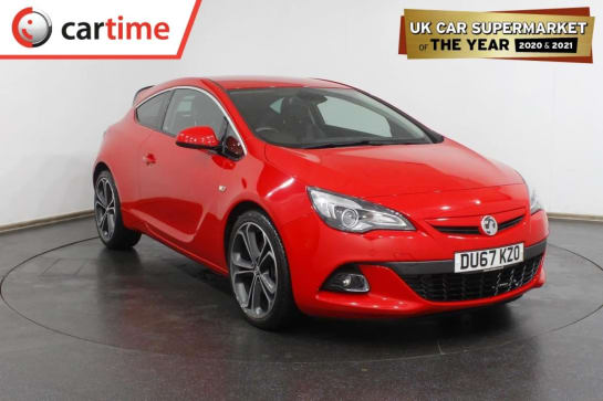 A 2017 VAUXHALL ASTRA GTC 1.4 LIMITED EDITION S/S 3d 138 BHP Satellite Navigation Touchscreen, Rear Parking Sensors, DAB / Bluetooth / USB / CD, Leather Seats, Cruise Control /