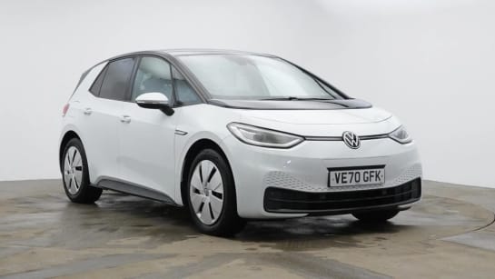 A 2020 VOLKSWAGEN ID3 BUSINESS 5d 202 BHP Comfort Pack, Wireless Smartphone Integration, Parking Sensors, Heated Seats, LED Headlights Glacier White, 18-inch Aero Wheels