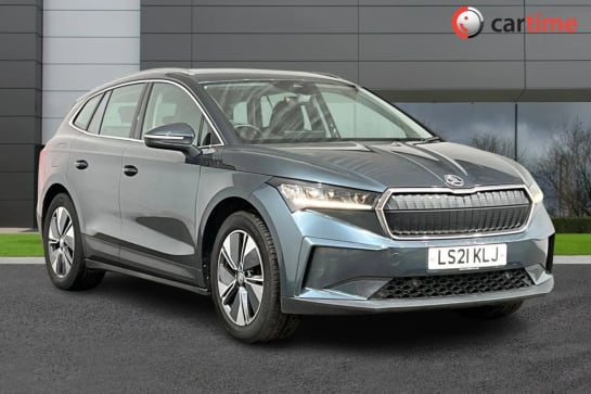 A 2021 SKODA ENYAQ IV 80 LOFT 5d 202 BHP Touchscreen, Apple CarPlay / Android Auto, Heated Steering Wheel, Rear Parking Sensors, 19in Alloy Wheels Quartz Grey, 19In Alloy W