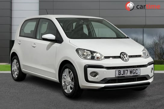 A 2017 VOLKSWAGEN UP 1.0 HIGH UP TSI 5d 89 BHP Bluetooth, DAB - Digital Radio, USB Connection, 15In Alloy Wheels, Air Conditioning Pure White, 15in Alloys