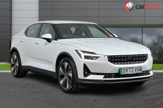 A 2023 POLESTAR POLESTAR 2 BASE 4d 228 BHP 11.15-inch Centre Display, 12.3in Progressive Digital Driver Display, Apple CarPlay, Rear View Camera, Heated Front Seats White, Cloth