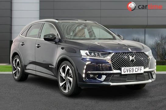 A 2020 DS DS 7 CROSSBACK 1.6 E-TENSE ULTRA PRESTIGE 5d 300 BHP Massage Seats, Android Auto/Apple CarPlay, Satellite Navigation, Reverse Camera, 20in Alloys Ink Blue, 20in Allo