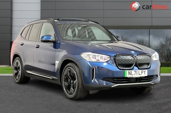 A 2021 BMW IX3 PREMIER EDITION 5d 282 BHP Parking Assistant, Adaptive LED Headlights, Heated Front Seats, Driver Memory, Adaptive Suspension Phytonic Blue, 20in Allo