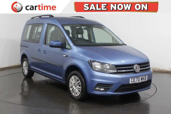 A 2020 VOLKSWAGEN CADDY LIFE 2.0 C20 TDI 5d 101 BHP 4in Multimedia Display, DAB / Bluetooth, Metallic Blue, Air Conditioning, Cruise Control Acapulco Blue, Cloth Seats