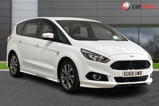 A 2018 FORD S-MAX 2.0 ST-LINE ECOBLUE 5d 188 BHP 8in Touchscreen, Apple CarPlay / Android Auto, Front / Rear Park Sensors, Bluetooth, USB Connection 18in Alloys/Frozen