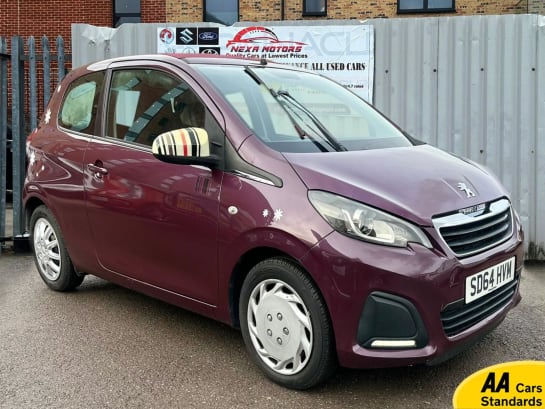 A 2014 PEUGEOT 108 1.0 VTi Active Top! 3dr Petrol Manual Euro 5 Euro 5 (68 ps)