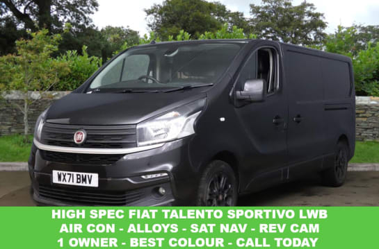 A null FIAT TALENTO MultiJet SPORTIVO LWB L2 145 PS (SAME AS A VAUXHALL VIVARO SPORTIVE OR RENA