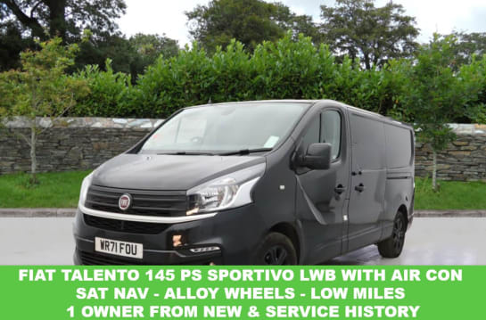 A null FIAT TALENTO MultiJet SPORTIVO LWB L2 145 PS (SAME AS A VAUXHALL VIVARO SPORTIVE OR RENA