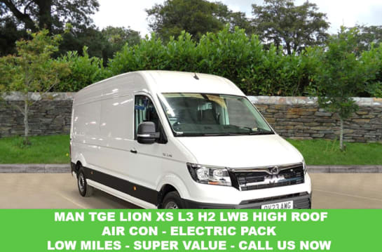 A null MAN TGE LWB HIGH ROOF LION XS 2.0 3140d 140 PS L3 H2 With Air Conditioning, Electri